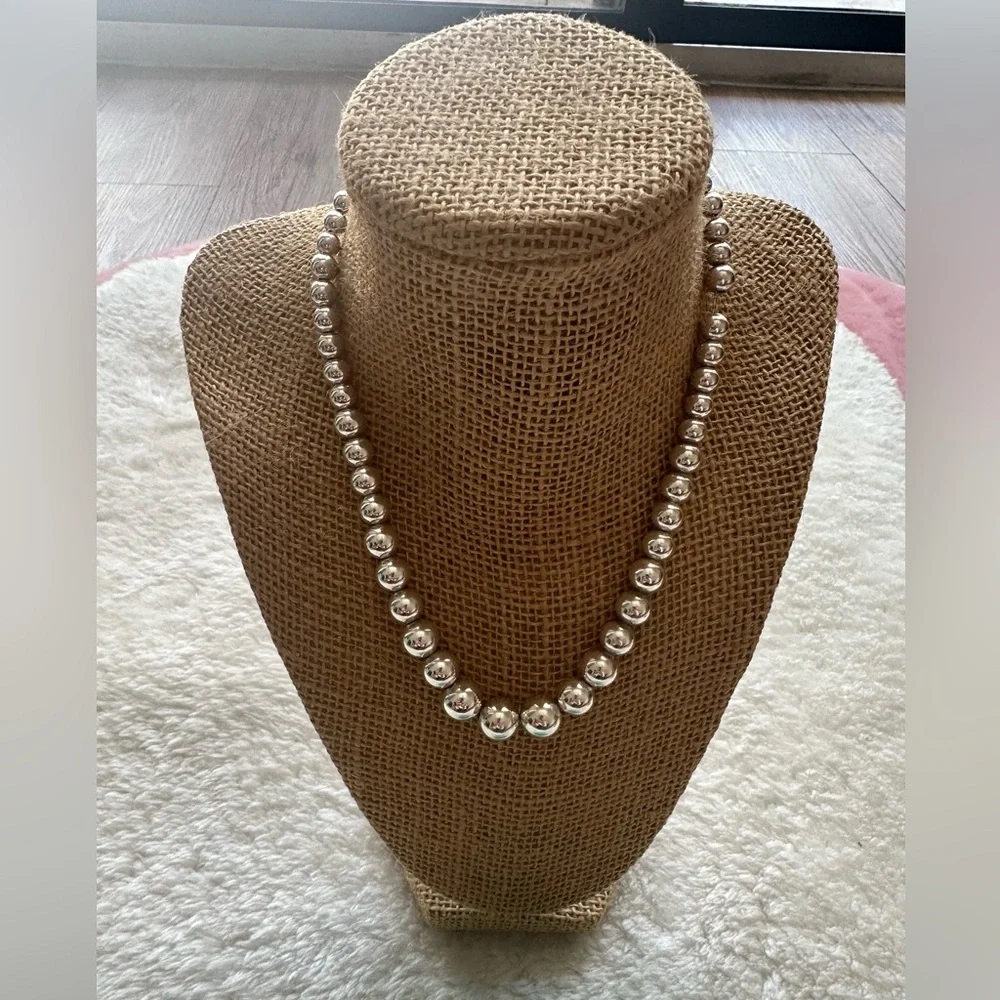Tiffany & Co. HardWare Ball Necklace in Sterling Silver ~ Authentic! - Picture 3 of 11